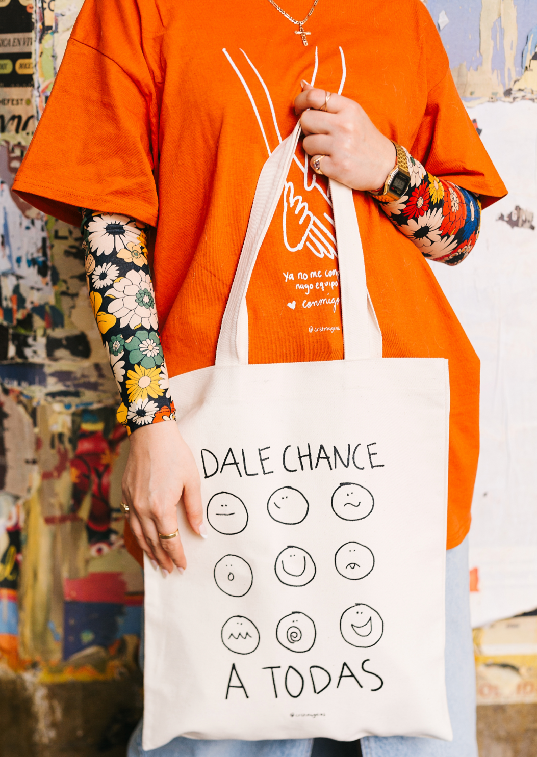 dale chance a todas | tote bag | beige